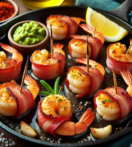 CAMARONES ENVUELTOS EN TOCINO